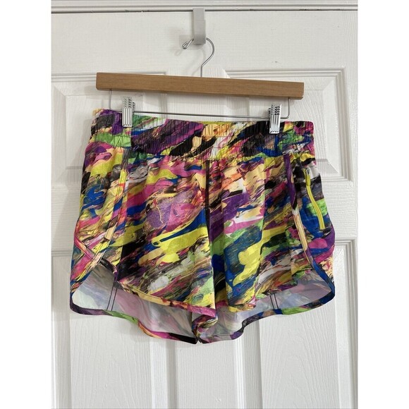 Lululemon Tracker Short V *4" Size 10 Catalyst Multi W7AQQS - Picture 1 of 6